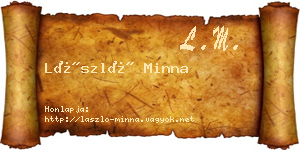 László Minna névjegykártya